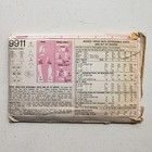 1960s Vintage Simplicity 9911 V Neck A Line Midi Dress 38  Bust Sewing Pattern