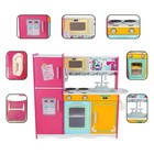 Kitchen Playset For Kids Ages 3-8  Wooden Pretend Play Kitchen  Including Tel   