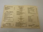 Vintage 1950 s Schrafft s Restaurant Dinner Menu New York City New York