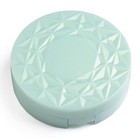 Cute Mini Portable Contact Lens Case Container Kit With Mirror Color Sea Green