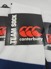 3 Pairs Canterbury Team Socks Blue Black White Club Large 7-11  3 Pairs  