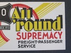 Frisco Railroad Blotter - 1940 s - All Around Supremacy - Economical Safe Fast