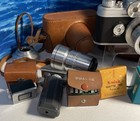 Vtg Argus C44 35mm Rangefinder Camera With 50mm F2 8 Cintagon Lens   Many Extras