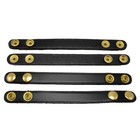Perfect Fit Duty Belt Keepers 3 4  Plain Genuine Leather Brass Snap Usa Made 4