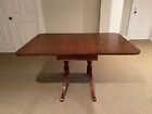 Duncan Phyfe  Antique Brown Table  Good Condition  Lead Addition Works Perfectly