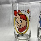 Vintage 1985 Alvin And The Chipmunks   Chipettes Set Of 4 Glasses Complete