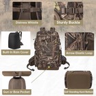 Hunting Backpack With Waterproof Rain Cover  Self Standing Hard Bottom  Camo    