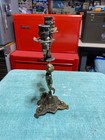 Antique Brass Bronze Cherub Candelabra Baby  Angel Candle Holder