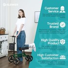 Elenker Yf-9005e Adjustable Steerable Medical Knee Walker 10 wheels - Green