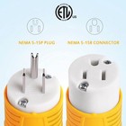 Extension Cord Ends Replacement Electrical Plug Repair Kit 15a 125v - 10 Pack