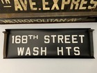 Ny Nyc Subway Roll Sign 168 St Washington Heights Manhattan Columbia University