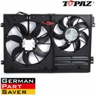 Radiator Cooling Fan Assembly For Vw Golf Jetta Cc Eos Passat Tiguan 1k0121205aj