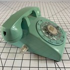 Vintage Stromberg Carlson Teal Rotary Telephone Phone Atomic Retro Mid Century 