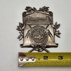 Vintage Rare - Woodmen Of The World Coffin Casket Door Plate Plaque Silver Tone