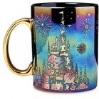 Disney World 50th Anniversary Grand Finale Celebration Black Earidescent Mug New