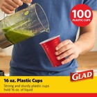 Glad Everyday Disposable Red Cups - Strong   Sturdy  16 Oz  100 Count 