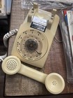 Vintage Itt Rotary Telephone Beige W  Original Instructions   Advertising Card