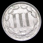 1872 Copper Nickel Three Cent Piece 3cp ---- Stunning Coin ----  942u