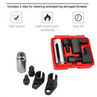 5pcs Oxygen Sensor Socket O2 Wrench Set Vacuum 3 8  Installer Tool Us