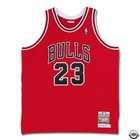 Michael Jordan Autographed   Inscribed  6x Champ  Bulls Red Jersey Le 123 Uda
