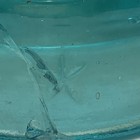 Vintage Aqua Glass Wide Insulator