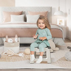 Folding Step Stool For Adults Kids 9  Plastic Collapsible Portable 300 Lbs Gray