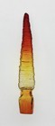 Blenko Handmade Glass Textured Garden Spear In Tangerine Signed