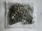 Vintage Star Wars Logo Pendant Necklace Silver Tone Blue Enamel Chain Retro
