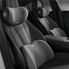 Car Seat Neck Pillow Lumbar Support Cushion Set Memory Foam Headrest Backrest