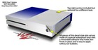 Skin Xbox One S Console Controller Smooth Fades White Blue