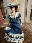 Dollhouse Miniature Woman Doll Porcelain  Victorian Era  1 12 Scale