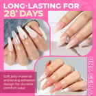 Long Coffin Nail Tips  504pcs Pre-shape Fake Nails Half Matte Full Cover Acrylic