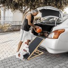 Large Dog Pet Ramp Stairs With Adjustable Height For Bed Couch Car Truck Suv