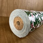 Vtg Gift Wrap Paper Department Store Huge Roll 20 Lbs Christmas Holly Berry 24   