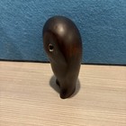 Vintage Hand Carved Wooden 3 3 4  Owl Figurine