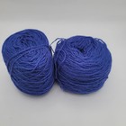 Blue Wool Blend Yarn Lot Partial Skeins Knitting Crochet Craft 6 7oz
