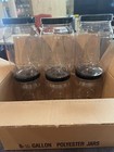 One-1 2gallon Jar jug Clear Round Acrylic Containers Black Lids Pet  3 50  read 
