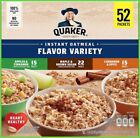 Quaker Oats Instant Oatmeal  Variety Pack  52 Count  Fresh   Sealed Item   