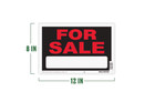 Hillman 8-in X 12-in For Sale Sign Plastic Home Business Car Boat Sales Trucks