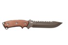 Tops Knives Steel Eagle 107c Delta 763  1095hc Tan Micarta Fixed Knife Se107c2dc