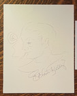 Orig Art deforest Kelley 8x10  dr  Mccoy Autographed self Portrait 91 star Trek
