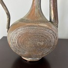 Antique Persian Ewer Pitcher Tinned Copper Engraved 18th Or 19th Century Persia
