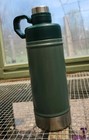 Rare Stanley 18oz  Insulated Green Vacuum Water Bottle Thermos 2-stage Lid  read