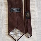 Men s Lot Of 3 Striped Pointed Ties Neckties Brown Black Blue