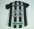 Vozao Ceara Sporting Club Home Soccer Jersey Black White Striped  23 Large