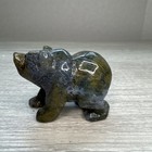 Natural Agate Quartz Crystal Carved Bear  Healing Stone Animal