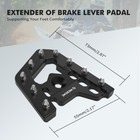 Extender Brake Pedal Step Plate Tip For Yamaha Raptor 700 700r Yfm700r 2013-2026