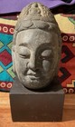 Ancient  1st Millennium     Carved Stone Guanyin Buddha Head Purchased In 1949