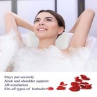 Bath Pillow For Tub  Non Slip  Breathable Soft  Comfortable Head Neck Support   