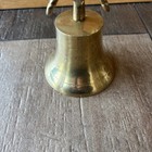 Brass Nautical Captains Bell Call Ship Wheel Boat
